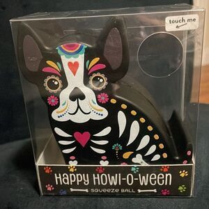 Dia de Los muertos Happy howl-o-ween squeezeball pet dog halloween stress ball